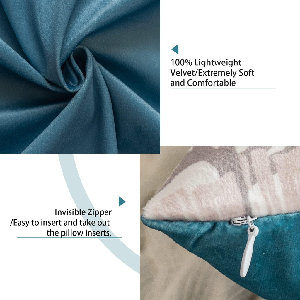 Coastal Pillow Covers Set of 2, 18x18, Blue