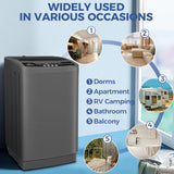 Portable Washing Machine 20Lbs Portable Washer with Drain Pump, 2.8 Cu.ft Compact Washer Machine with 10 Programs 8
