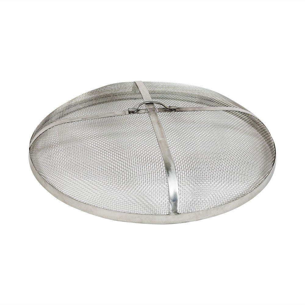 Stainless Steel Fire Pit Spark Screen Cover, Heavy Duty, 30-Inch