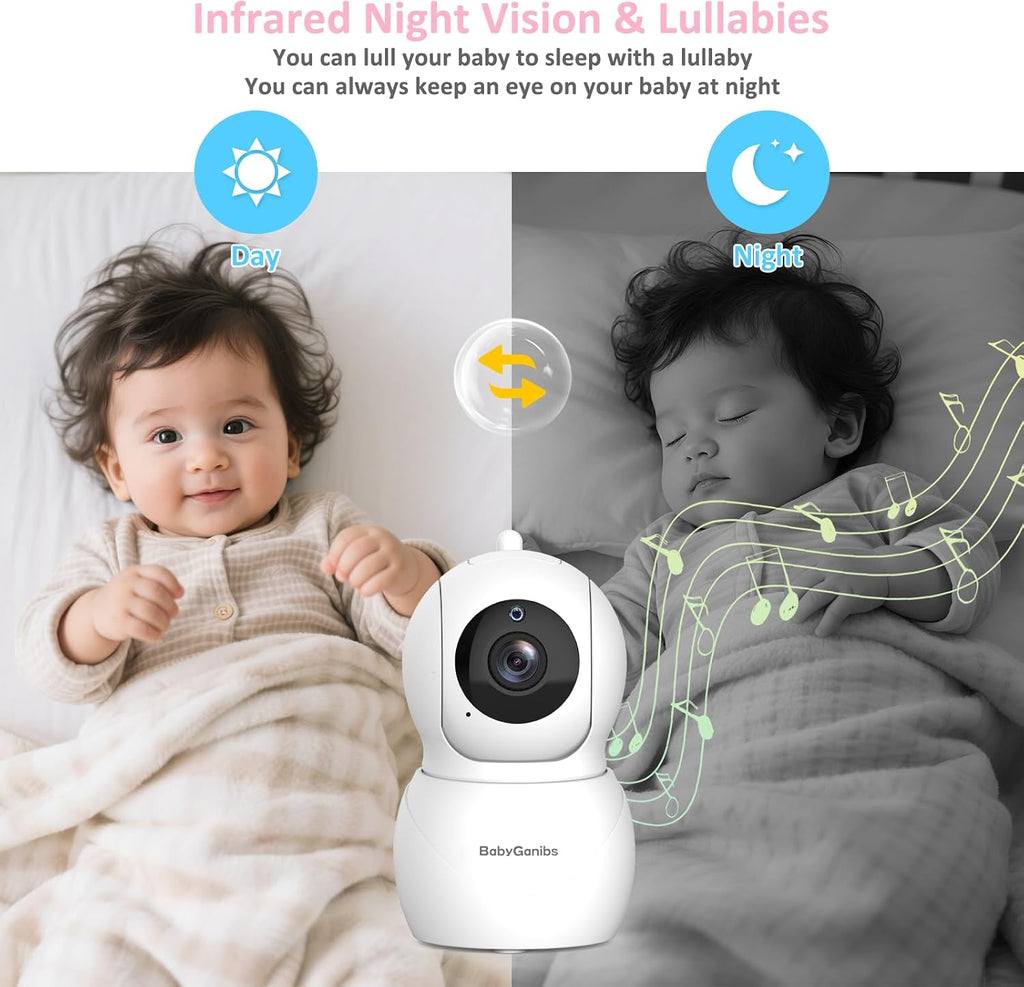 6" Big Screen No WiFi Baby Monitor