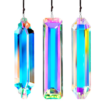 3 Pack Crystal Suncatcher Prism, Window Hanging