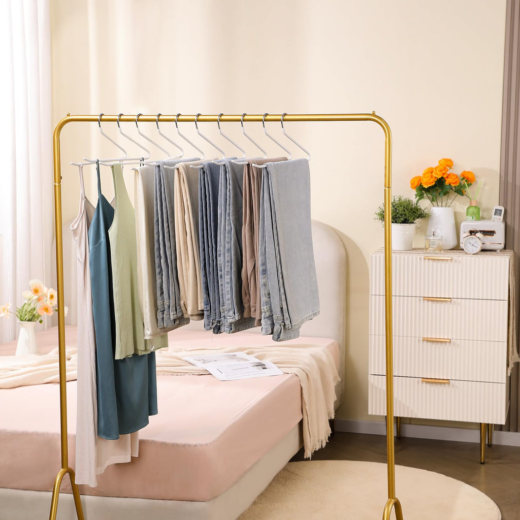 30 Pack Pants Hangers Space Saving, Open Ended Hangers for Pants, Scarf Organizer Hanger for Closet, Metal Non Slip