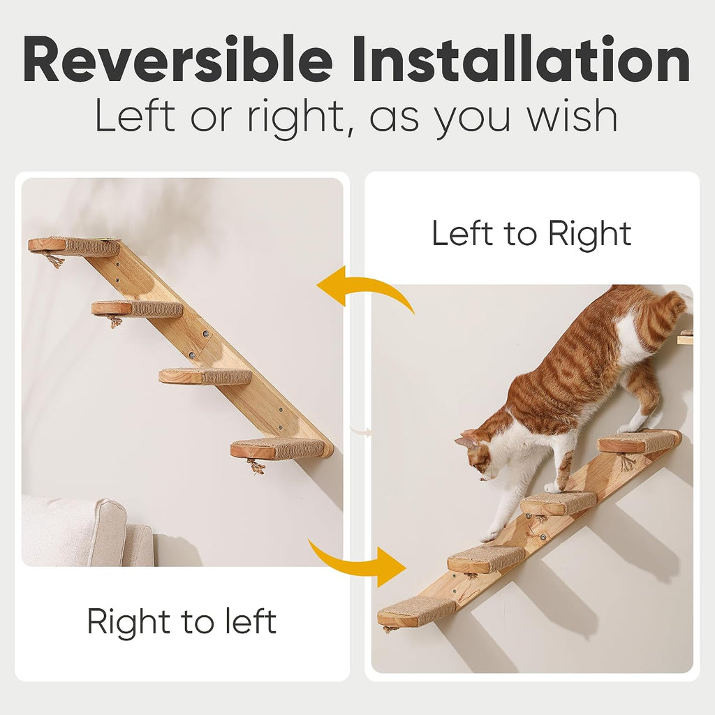 Cat Climbing Shelf Wall Mounted, Large