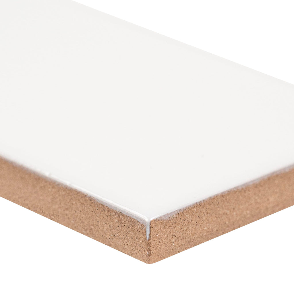 Ceramic Wall Tile | Metro White | 2" x 8"