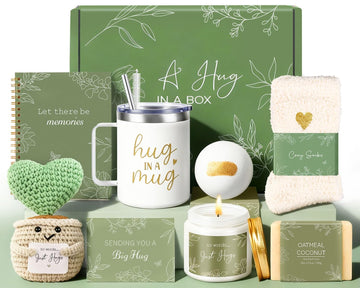 Sympathy Gifts Baskets for Women - Hug in a Box Care Package Sympathy Gifts for Loss of Loved One, Miscarriage Gift