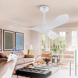 42 Inch Solid Wood Ceiling Fan with Remote,White Ceiling Fan no Light,6 Speeds,Noiseless,Reversible DC Motor,Modern Ceiling Fans without Lights for Outdoor Indoor Bedroom Farmhouse,Patios A101-B0DFTMQX4F