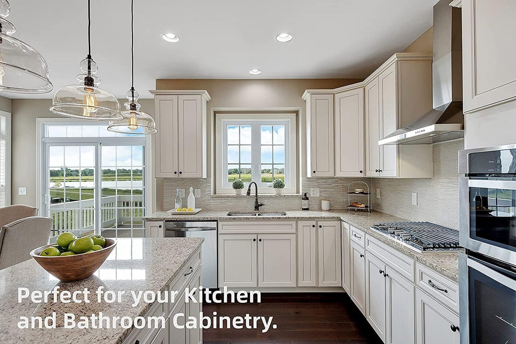 (50 PCS) Full Overlay Soft Close Cabinet Hinges Cabinets - 105° Face Frame Concealed Cabinet Door Hinge -3 Way