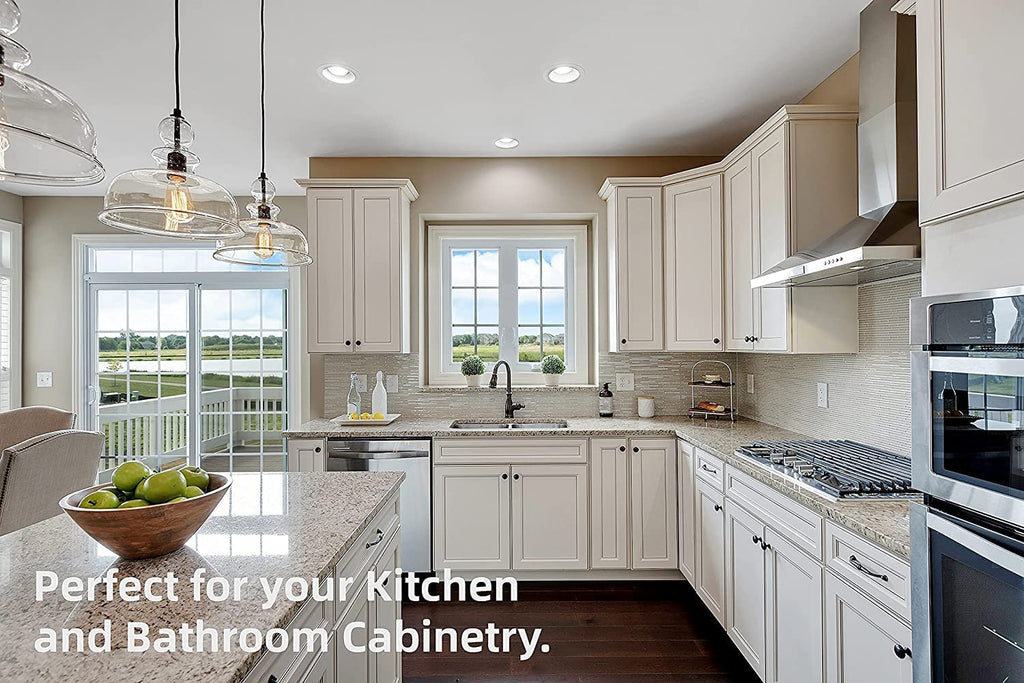 (40 PCS) Full Overlay Soft Close Cabinet Hinges Cabinets - 105° Face Frame Concealed Cabinet Door Hinge -3 Way