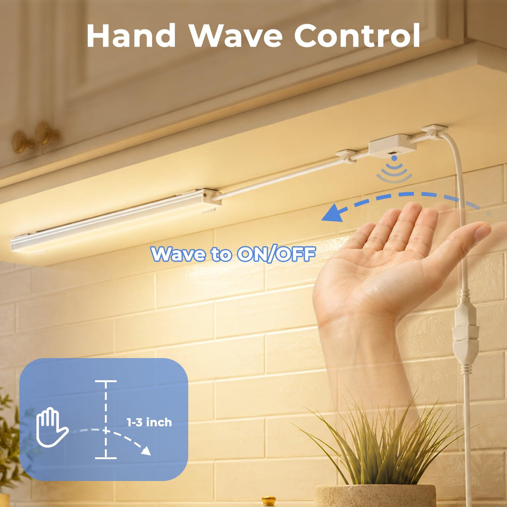 Hand Wave Activated Under Cabinet Lights-Warm White
