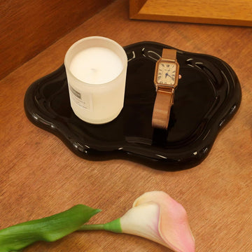Ceramic Cloud Jewelry Tray Trinket Dish Key Bowl Nightstand Decor