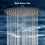 Round Rainfall Shower Head High Pressure Stainless Steel Waterfall Large Rain Shower Head Ultra Thin Design,Oil Rubbed