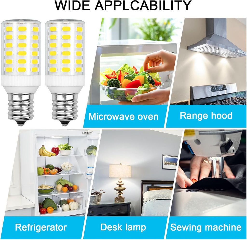 Kei D28k Kel 2812 Freezer Light Bulb Replacement E17 Led Fridge Light 6W