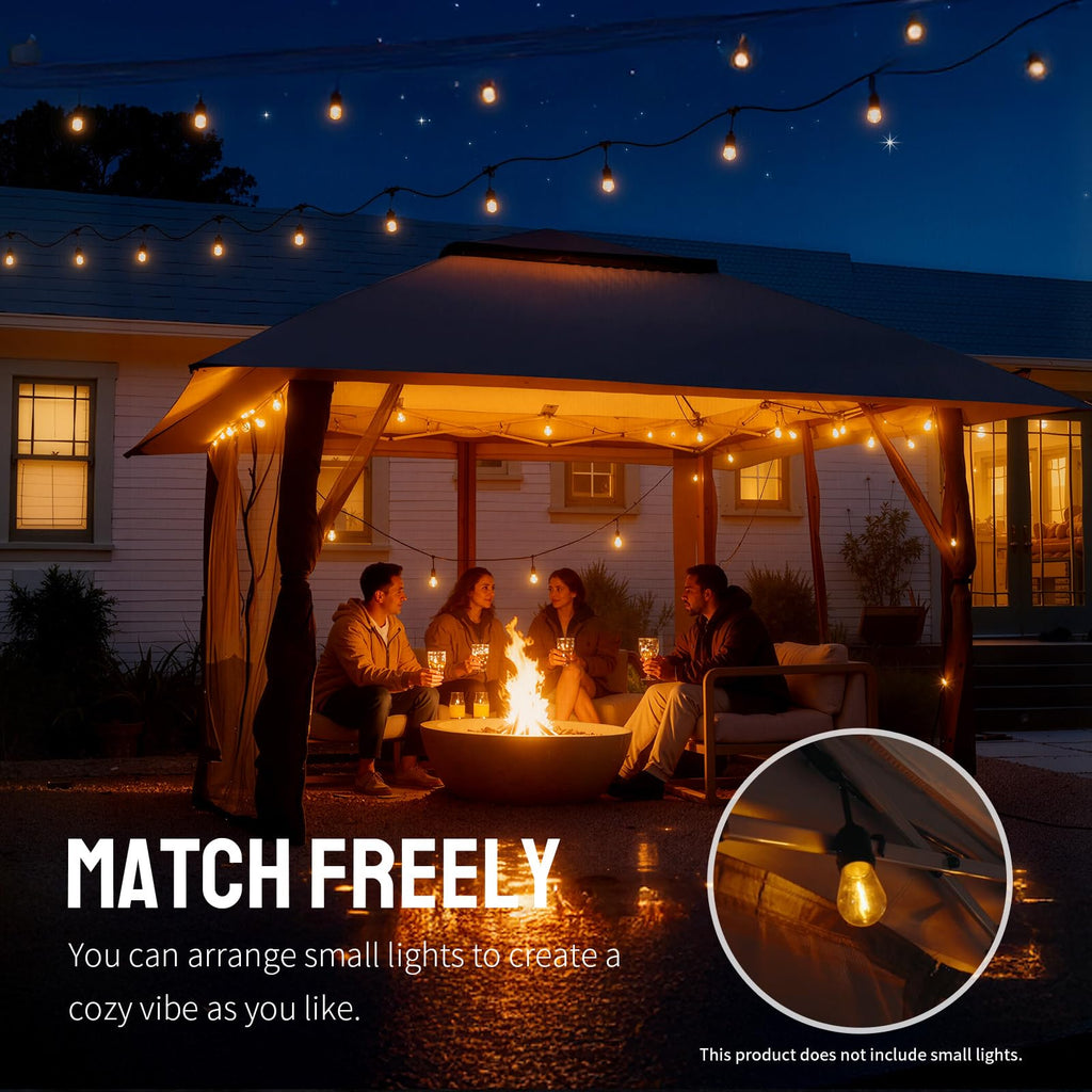 13x13 Pop Up Gazebo, Outdoor Canopy Tent, Blue