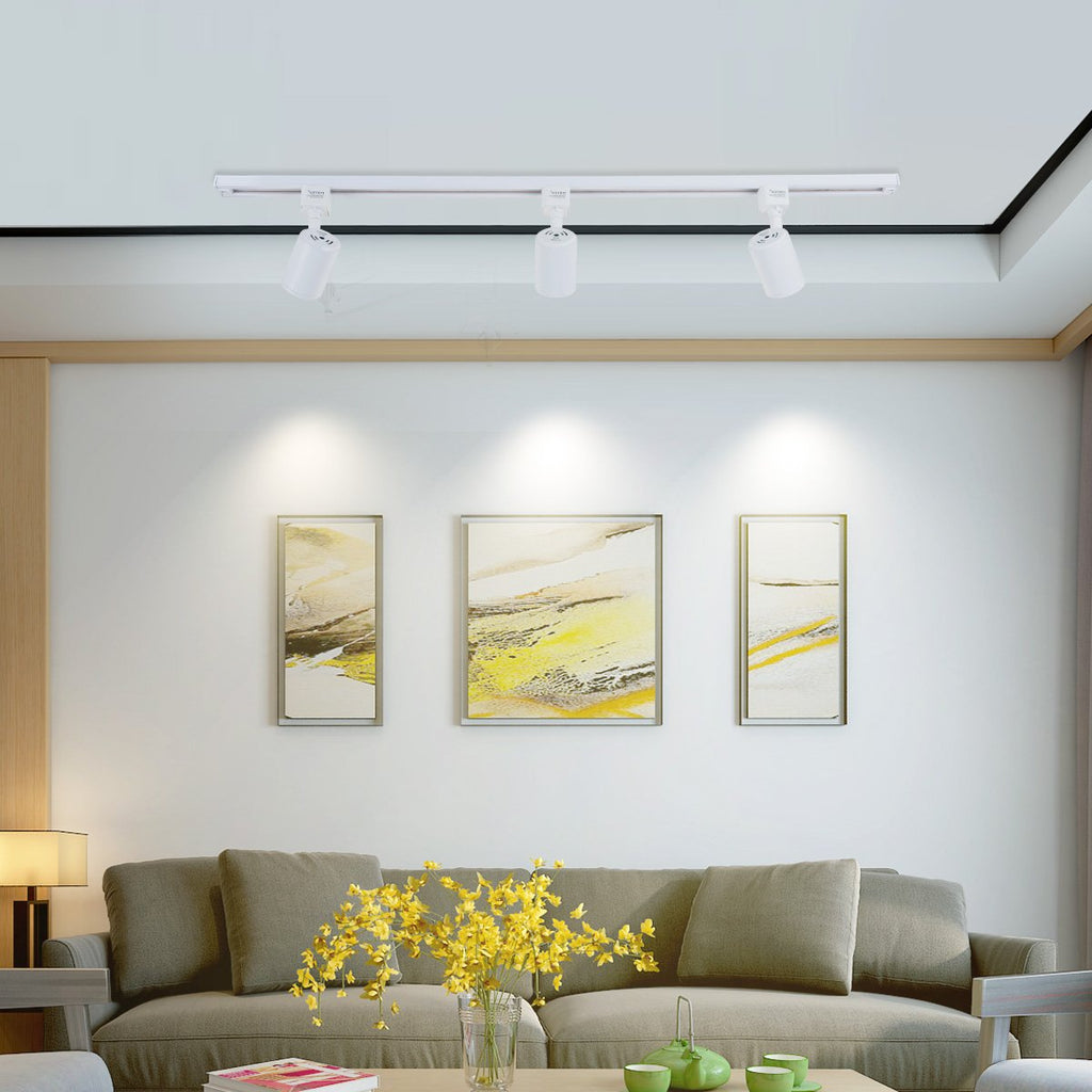 6 Pack H Type White LED Track Lighting Heads 6.5W 3000K Warm White