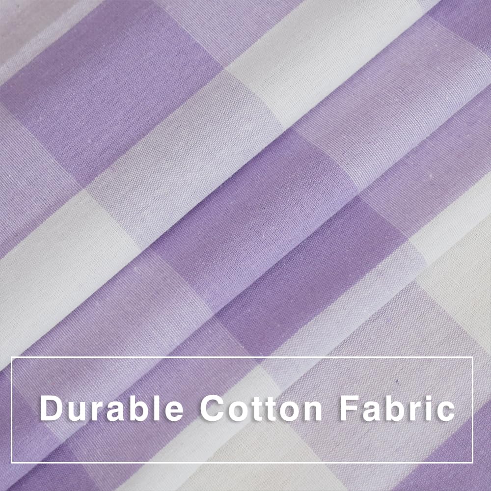 Curtains for Windows Buffalo Check Drapes Plaid Gingham Pattern Rod Pocket Cotton Curtain Panels 92 inch Length