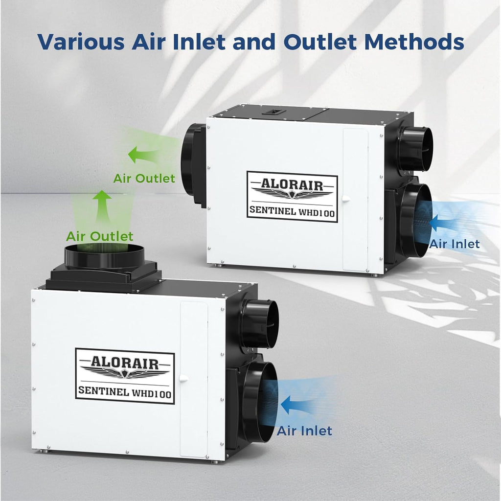 Whole House Dehumidifier, 90 PPD Commercial Grade Whole Home Dehumidifiers for Garages, Water Damage Restoration