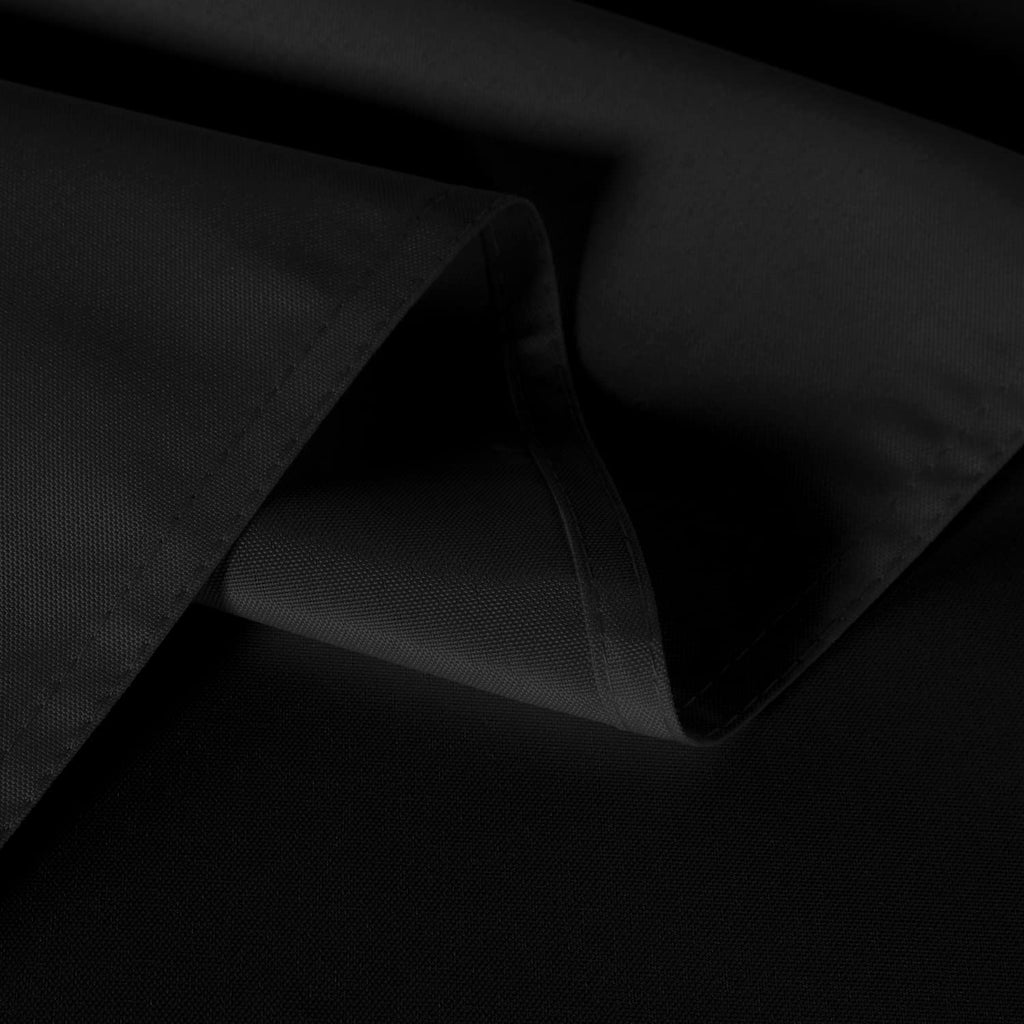 2 Pack Black Tablecloths 60x102 Inch for 6 Feet Rectangle Tables