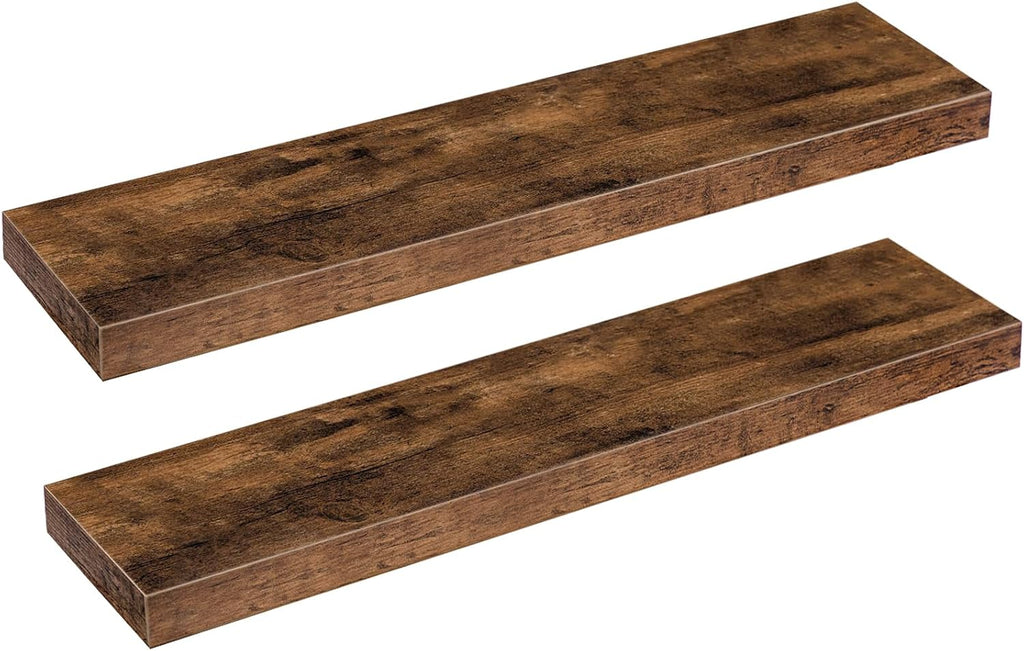 Floating Shelves for Wall, Wall Mounted Shelf Set of 2, 31.5" Hanging Shelf with Invisible Brackets, for Wall Storage