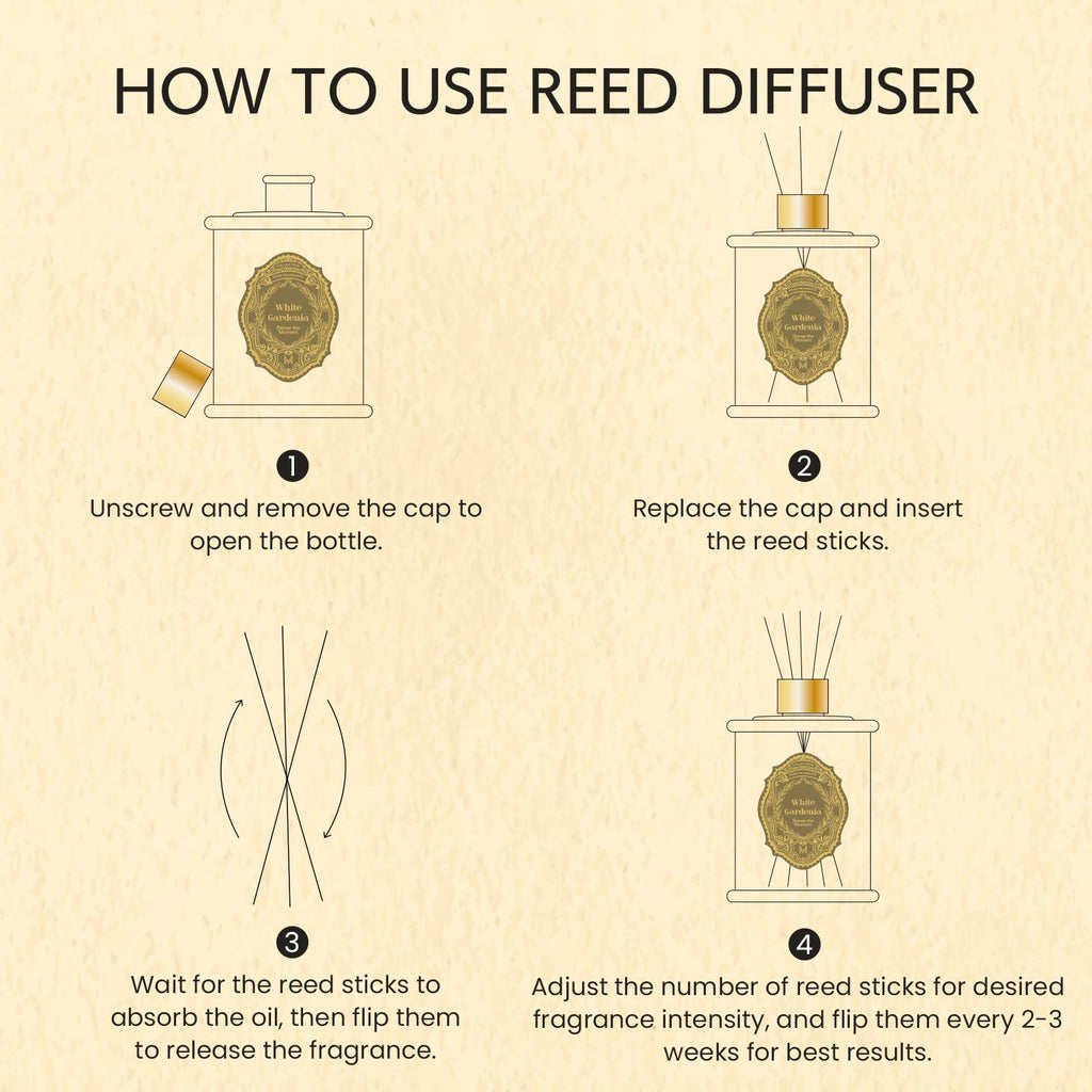 8.4 oz Large Reed Diffuser | Eucalyptus Mint Scent Oil Diffuser with Sticks | Bedroom Bathroom Living Room Decor