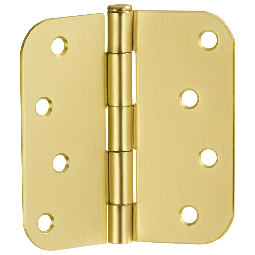 Interior Door Hinge, 4", Satin Brass