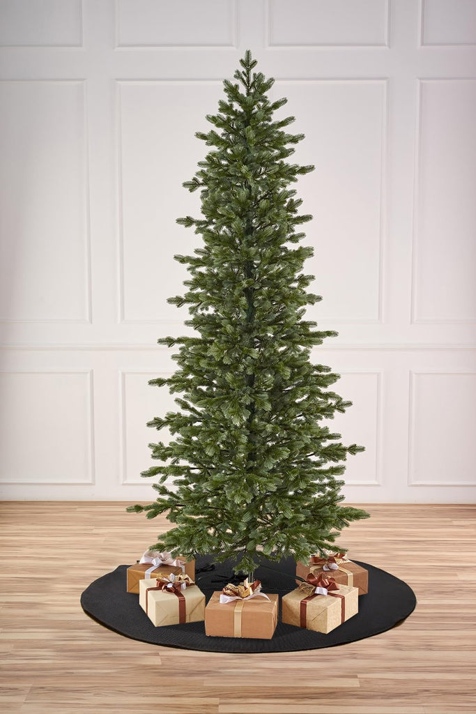 Black Christmas Tree Skirt 30 inches Small Tree Skirt for Christmas Decor