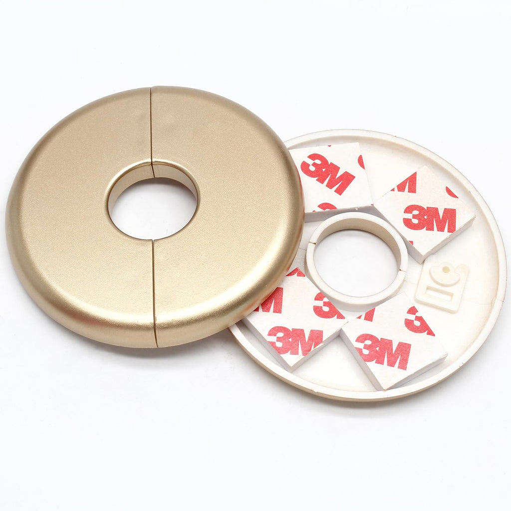 2 Pcs Gold 0.87 inch / 22mm Split Escutcheon Plate