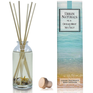 Reed Diffuser Set, Ocean Mist & Sea Salt - Bathroom Décor