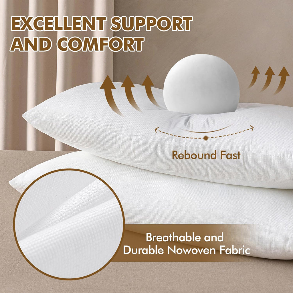 14x36 Inch Pillow Insert, Throw Pillow for Bed Sofa Couch