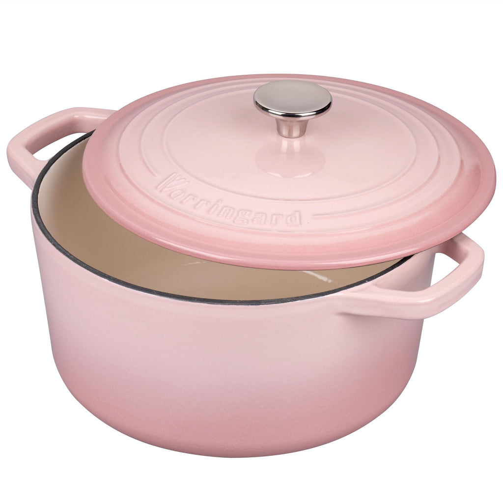 Enameled Cast Iron Dutch Oven Pot with Lid, for Bread Baking, Round Bread Oven- include Sourdough Bread Baking