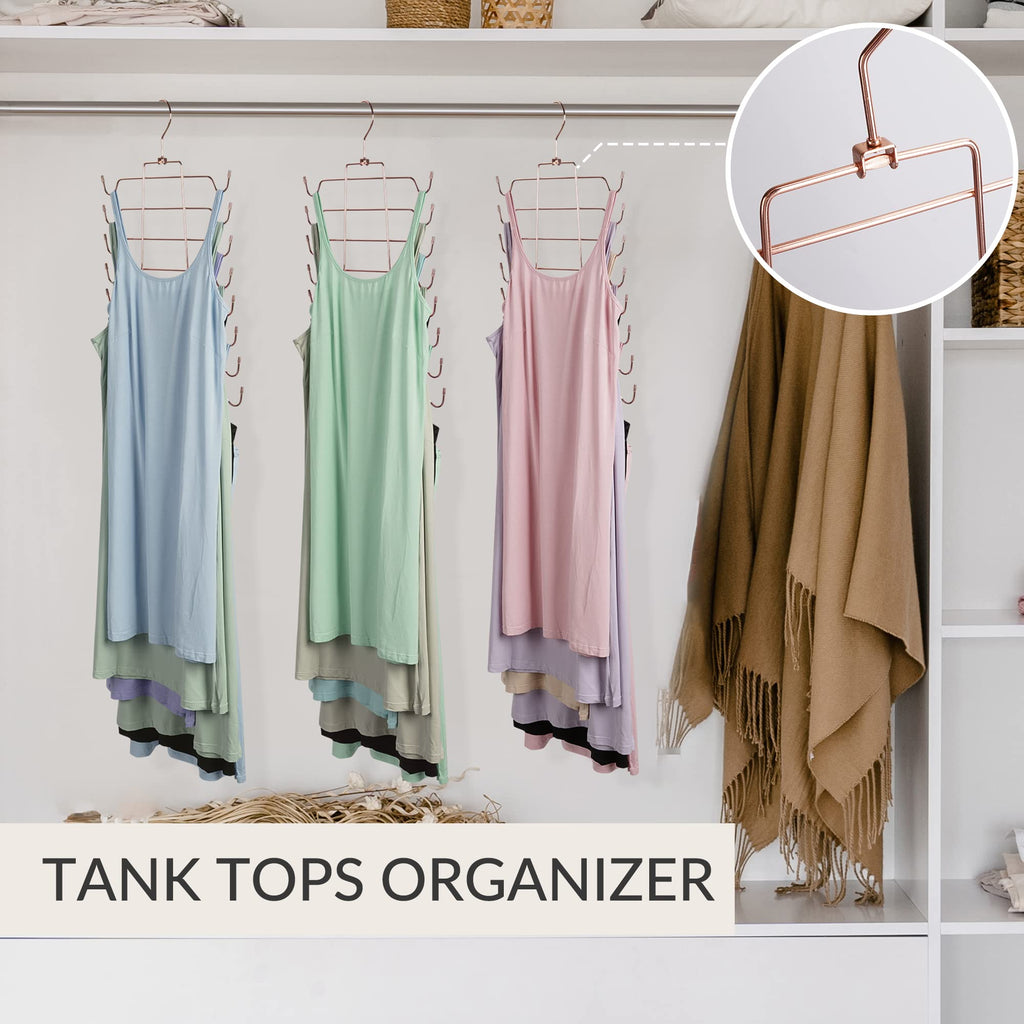 4 Pack Tank Top Hanger, Bra Organizer for Closet, Space Saving