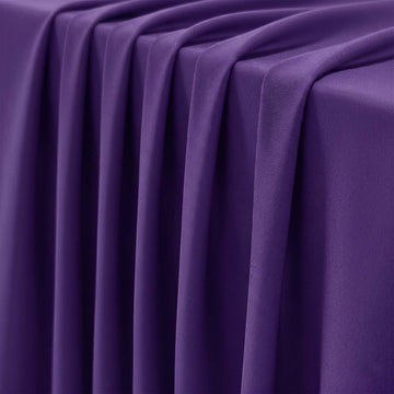 Nylon Spandex Fabric by The Yard, 59 Inch Wide (Purple, 1 Yard)