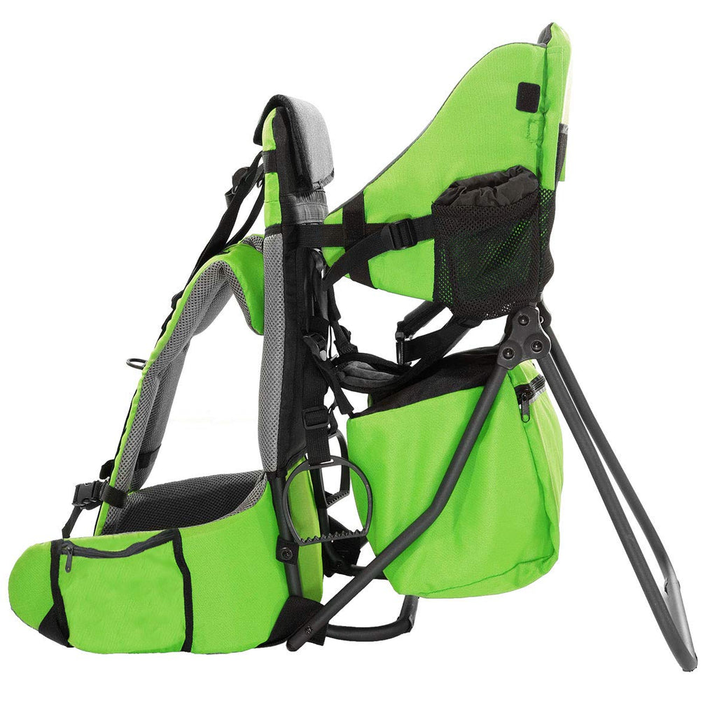 Cross Country Baby Backpack Carrier, Green, Toddler Hiking Backpack with Comfortable Seat, Adjustable Straps & Belt