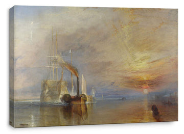 Canvas Print Wall Art - The Fighting Temeraire by J.M.W. Turner - 36x24 inches