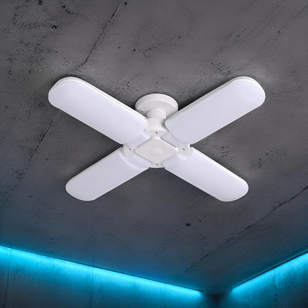 LED Deformable Garage Light Bulb, 4-Blade 60W E27
