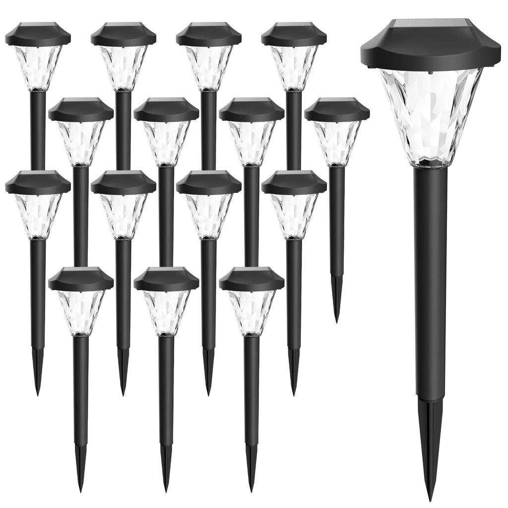 16 Pack Solar Lights Outdoor Waterproof, Solar Garden Lights