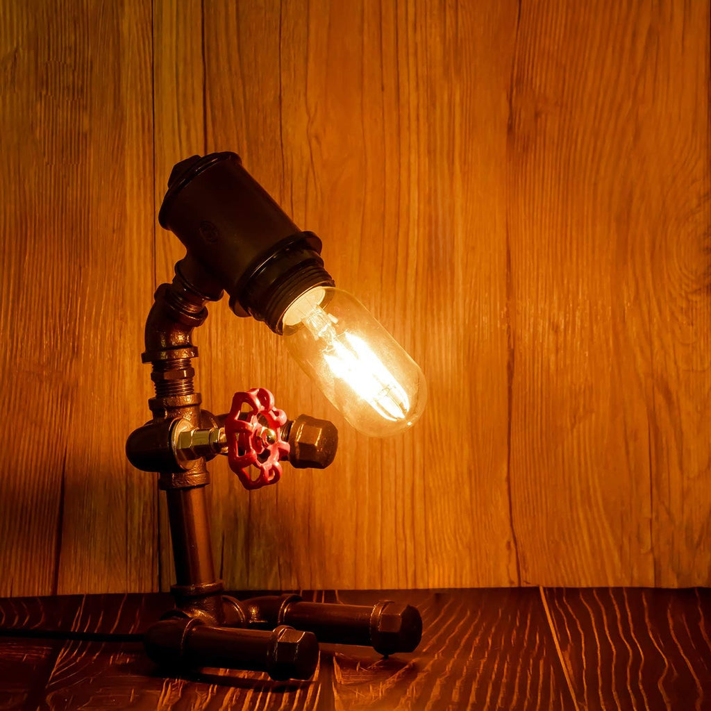 T14 / T45 LED Tubular Bulb 4W 2700K Warm White,E26 Dimmable Vintage Bulb,40W Equivalent 400 Lumens, Antique Edison