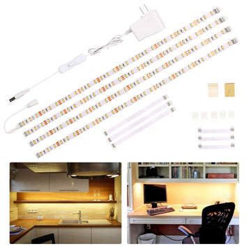 Under Cabinet Lighting Kit,6.6 Feet Flexible LED Strip Lights Bar