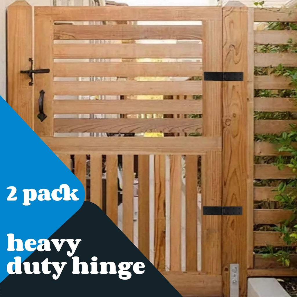 Heavy Duty Gate Hinges, Adjustable 270° Folding Barn Door Hinges