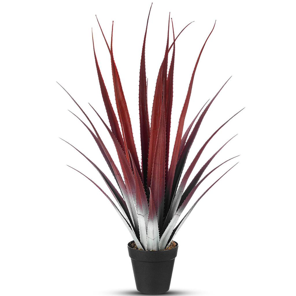 1 Pc 26 Inch Artificial Red Aloe Vera Plant in Pot
