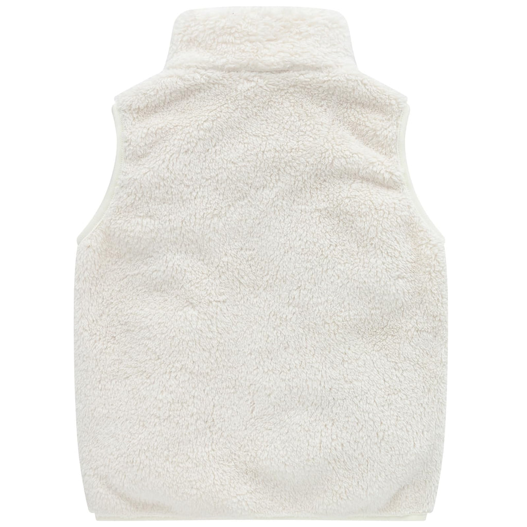 Toddler Girls Vest White Boys Fleece Vest Warm Sleeveless Zipper Jacket Fall Winter Outfits White 100