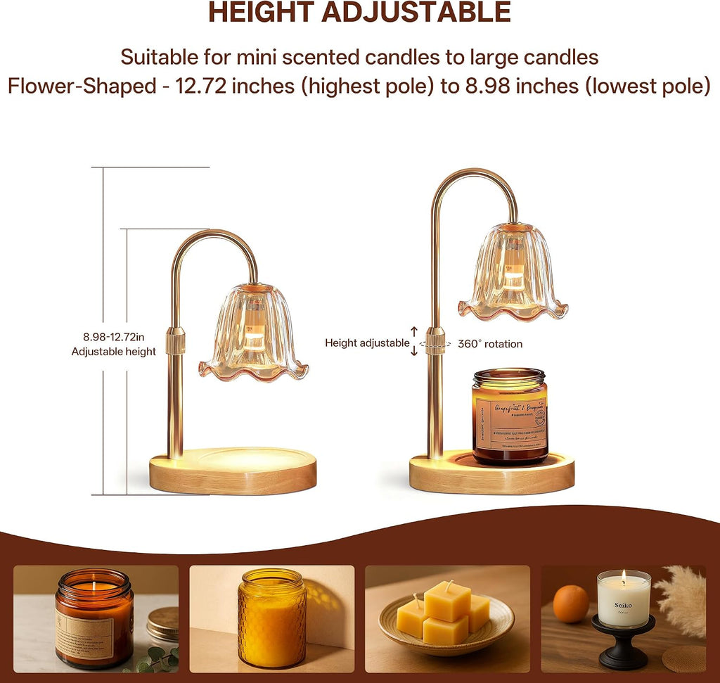 Candle Warmer with Timer Dimmable with Charming Gift Box