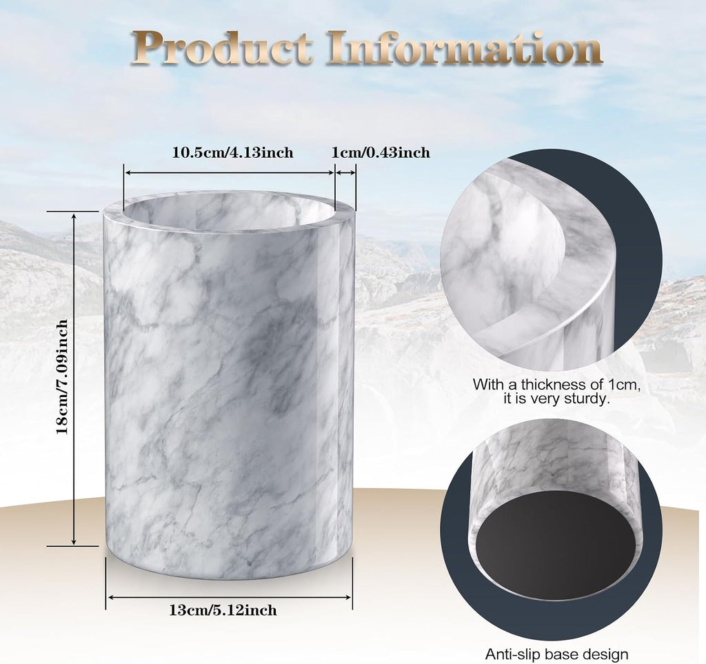 Wine Cooler Bucket Marble Wine Chiller for Bottle & Champagne Bucket