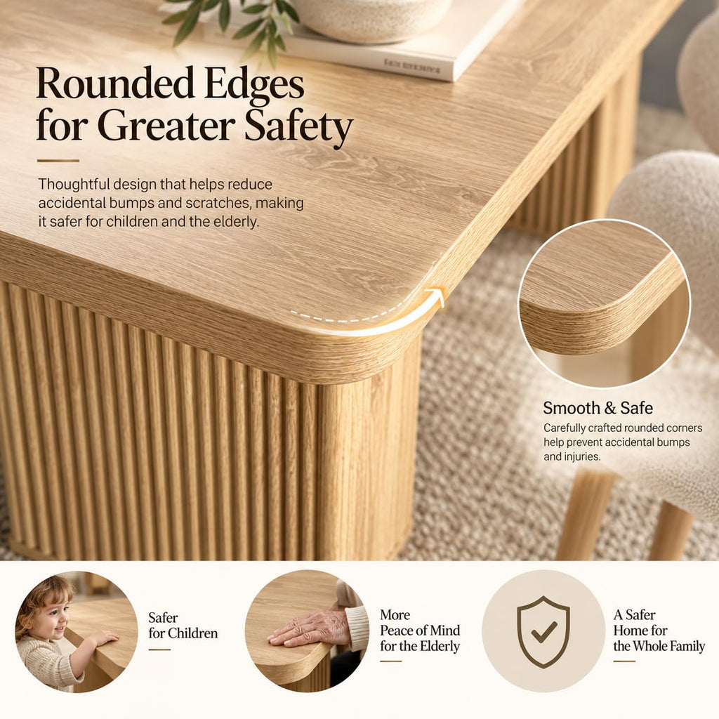 63-78" Modern Farmhouse Extendable Dining Table for 4 6 8, Oak