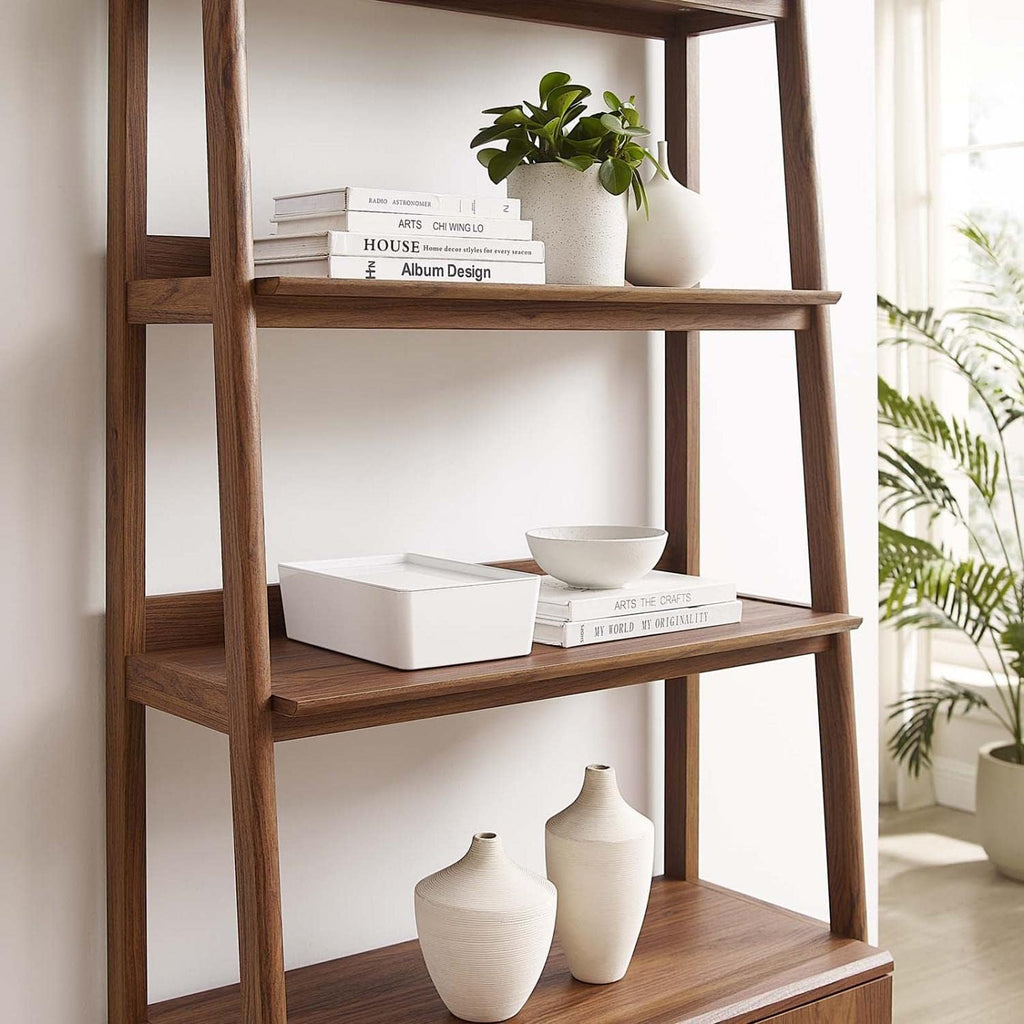 33" Bookshelf Display Case in Walnut