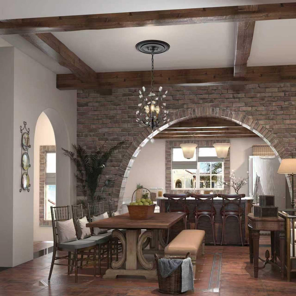 Matte Black PU Ceiling Medallions