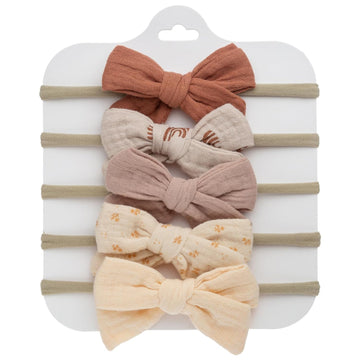 Baby Bows and Headbands Nylon Hair Bows Stretchy Baby Hairbands Hair Accessories for Babies Infant Toddlers