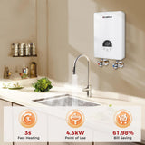 Tankless Water Heater Electric 4.5kW 110~120V Small Instant Hot Water Heater, Point-of-Use