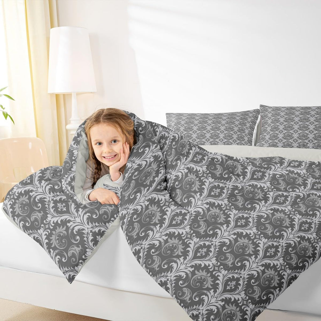 Gothic Damask Comforter Set Bedding Set 3 Pcs