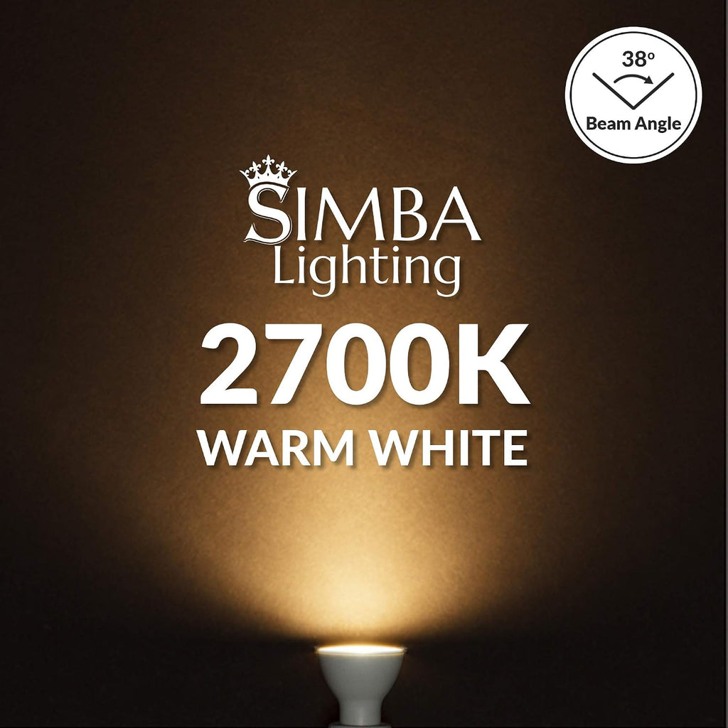 LED GU10 5W ETL Listed Dimmable, Bipin Base, 2700K, 6 Pack