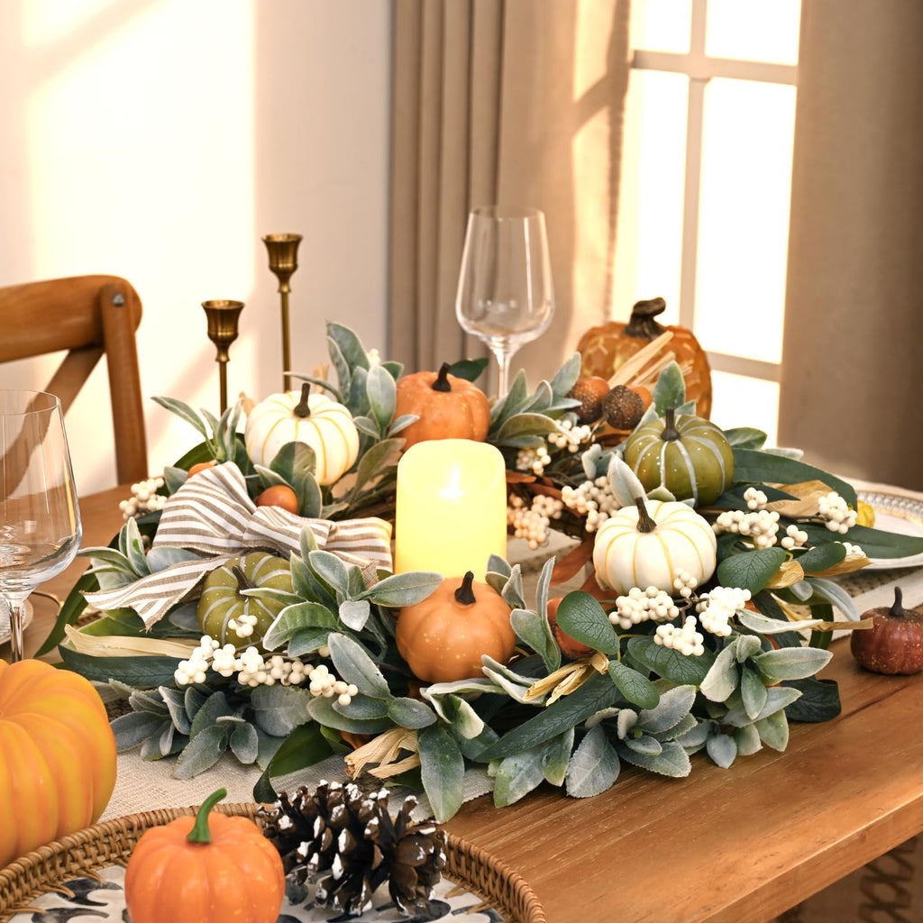 22'' Fall Wreaths for Front Door, Fall Decorations Autumn Wreath